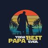 Vintage Yoda Best Papa Ever -Gift For Father's Day Cute Baby Yoda Dad Life SVG.jpg