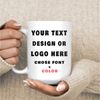 Custom Mug, Personalized Mug, Ceramic Mug, Custom Coffee Mug, Personalized Gift, Ceramic Mugs, Large Coffee Mug, Mugs, L.jpg