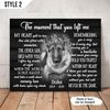The Moment That You Left Me My Heart Was Split In Two Dog Personalized Horizontal Canvas - Wall Art Canvas - Gifts for Dog Mom.jpg