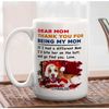 Personalized Dog Mom Christmas Mug, Custom Christmas Dog Photo Mug, Thank You For Being My Mom, Dogs Name Mug Christmas.jpg