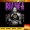 WWE Bianca Belair Distressed Black _ White Photo Portrait png, digital download, instant.png