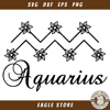Aquarius Zodiac Signs with Flowers Svg, Aquarius Zodiac.jpg