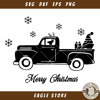 Christmas Reindeer Truck Svg, Santa Claus and Deer Svg.jpg