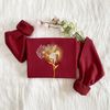 Magic Fairy On A Dandelion Embroidered Sweatshirt  Luminous Fairy Embroidered Hoodie  Fairy Sweater  Crew Neck Sweatshirt  Gift For Her.jpg