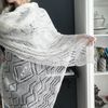Knitted down stole