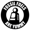 Fossil Fuels Are Yummy Sticker Self Adhesive Vinyl hot rod vintage parody Color Black - C144.png