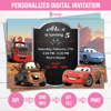 Cars birthday invitation - Cars  personalized birthday invitation - Cars  printable birthday invitation.png