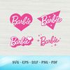 Barie Logo Bundle Svg Barbie Doll Svg Digital File Barie Lovers Svg, Cute Barie Svg For Birthday.jpg