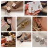 Retro Metal Gold Color Multiple Small Circle Stud Earrings for Women Korean Jewelry Fashion Wedding.jpg