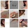 Engagement Enamel Cute Heart Stud Earrings for Women Girls Rose Gold Color Summer jewelry Black II.jpg