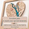 Personalized Anniversary Gift, Love Journey Map, Wedding Anniversary Keepsake, Customized Anniversary Map, Marriage Milestone Map, Relationship Journey Map, Spe