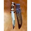 Stag Antler Bowie Knife Handmade Bowie Stag scales knife Full Tang Hunting Knife Stag Crown D2 Tool Steel Mirror Polish (1).jpg