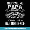 Mens They Call Me Papa Because Partner in Crime Funny Father - Exclusive Sublimation Digital File