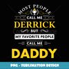 Derrick Name Gift Daddy - Retro PNG Sublimation Digital Download
