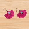 crochet half circle earrings