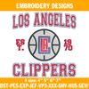 Los Angeles Clippers est 1970 Embroidery Designs.jpg