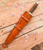 Custom Handmade Dagger Knife Carbon Steel Dagger Italian Leather Handle Survival (2).jpg