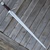 Custom Handmade Sword Leather Handle Viking Sword Unique Style Sword Double Edge Gift For Him Survival Sword Gift Sword (3).jpg