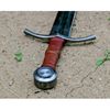 Custom Handmade Sword Leather Handle D2 Tool Steel Viking Sword Hunter Replica (5).jpg