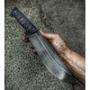 Custom Handmade Bowie Knife Fixed Blade Carbon Steel Survival Knife Outdoor Camping Knife Bowie Gift For Him Black Knife (2).jpg