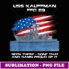 USS Kauffman FFG59 Class Frigate American Flag Veteran - Vintage Sublimation PNG Download