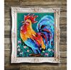 Rooster Painting Chicken Original Art Farm Bird Wall Art Impasto Artwork Oil — копия (3) — копия.jpg