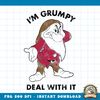 Disney Snow White I_m Grumpy Deal With It Portrait png, digital download, instant .jpg