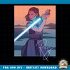 Star Wars Illustrated Rey with Lightsaber png, digital download, instant .jpg