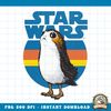 Star Wars Last Jedi Porg Retro Stripes Logo Graphic png, digital download, instant png, digital download, instant .jpg