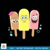 SpongeBob SquarePants Sandy Patrick Ice Cream Pals Happy png, digital download .jpg
