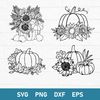 Pumpkin Sunflower Svg, Fall Pumpkin Svg, Pumpkin Svg, Png Dxf Eps Digital File.jpeg