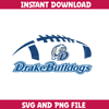 Drake Bulldogs University Svg, Drake Bulldogs logo svg, Drake Bulldogs University, NCAA Svg, Ncaa Teams Svg (53).png