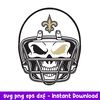 Skull Helmet New Orleans Saints Svg, New Orleans Saints Svg, NFL Svg, Png Dxf Eps Digital File.jpeg