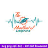 The Heartbeat Of Miami Dolphins Svg, Miami Dolphins Svg, NFL Svg, Png Dxf Eps Digital File.jpeg