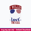 I Willie Love The USA Flag Svg, Willie Nelson 4th Of July Svg, Feelin Willie Svg, Png Dxf Eps File.jpeg