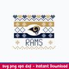 Los Angeles Rams Fair Isle Svg, La Rams Logo Svg, Sport Svg, Png Dxf Eps File.jpeg