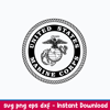 Marine Corp Globe and Anchor seal Svg, Png Dxf Eps File.jpeg