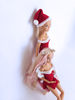 DIY Barbie fashion: Christmas dress and Santa hat