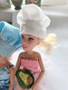 Homemade chef hat for Barbie