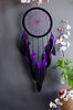 handmade black purple dreamcatcher 20cm 2.jpg