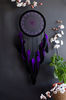 handmade black purple dreamcatcher 20cm 3.jpg