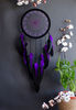 handmade black purple dreamcatcher 20cm 4.jpg