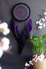 handmade black purple dreamcatcher 20cm 6.jpg