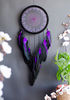 handmade black purple dreamcatcher 20cm 8.jpg