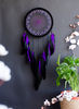 handmade black purple dreamcatcher 20cm 10.jpg