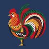 rooster bird cross stitch pattern