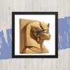 wife ahhotep tshirt, queen ahhotep, retro Iahhotep shirt, royal wife ahhotep, Vector ahhotep ii mummy poster Framed poster