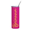 Personalized Pink Stainless Steel Tumbler