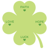 Four leaves clover poster