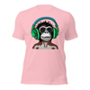 Monkey in Headphones Unisex t-shirt